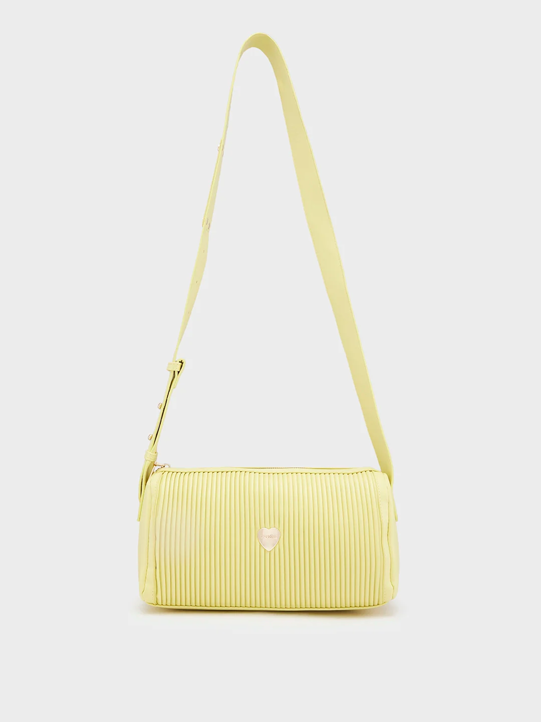 Caprese Ava Medium Lemon Yellow Sling Bag - Image 15