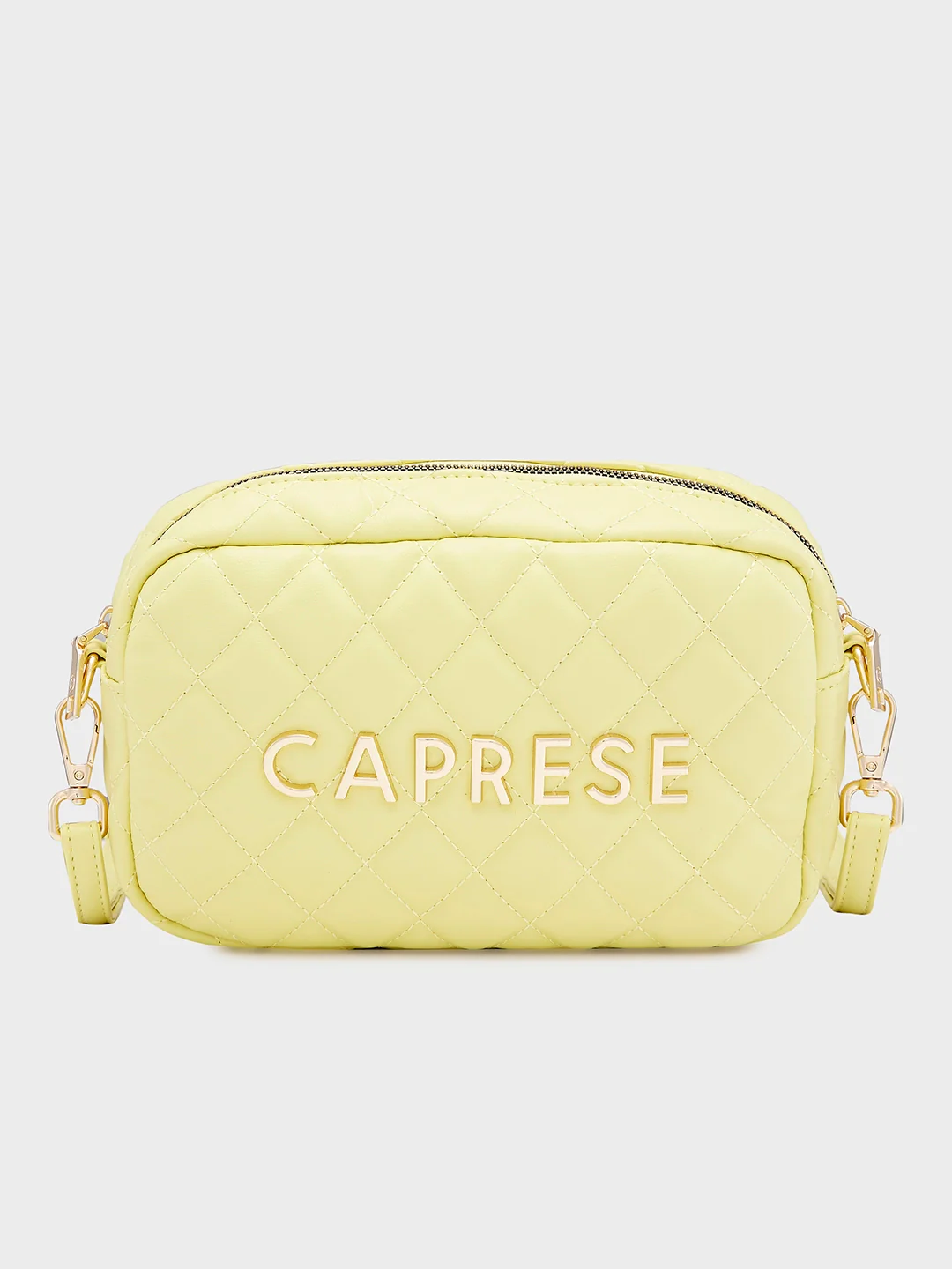 Caprese Ava Small Lemon Yellow Sling Bag