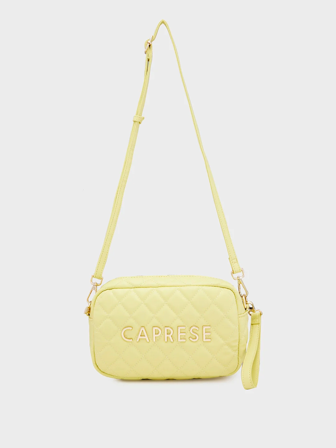 Caprese Ava Small Lemon Yellow Sling Bag - Image 14
