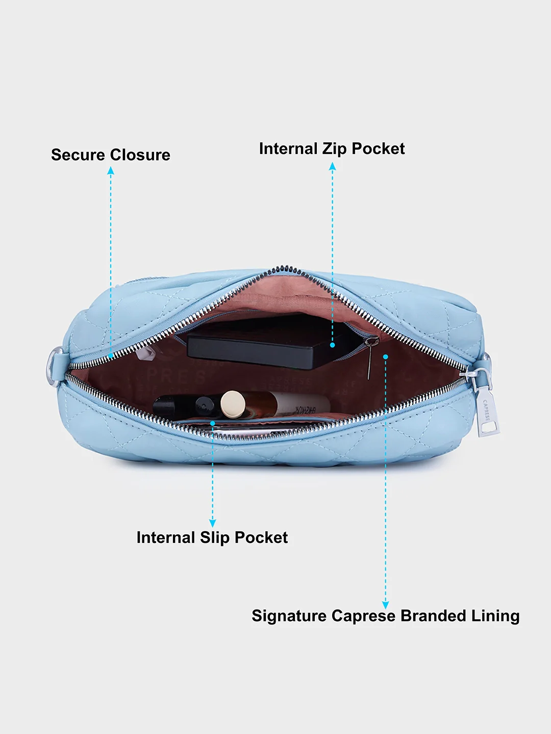Caprese Ava Small Powder Sling Bag - Image 10