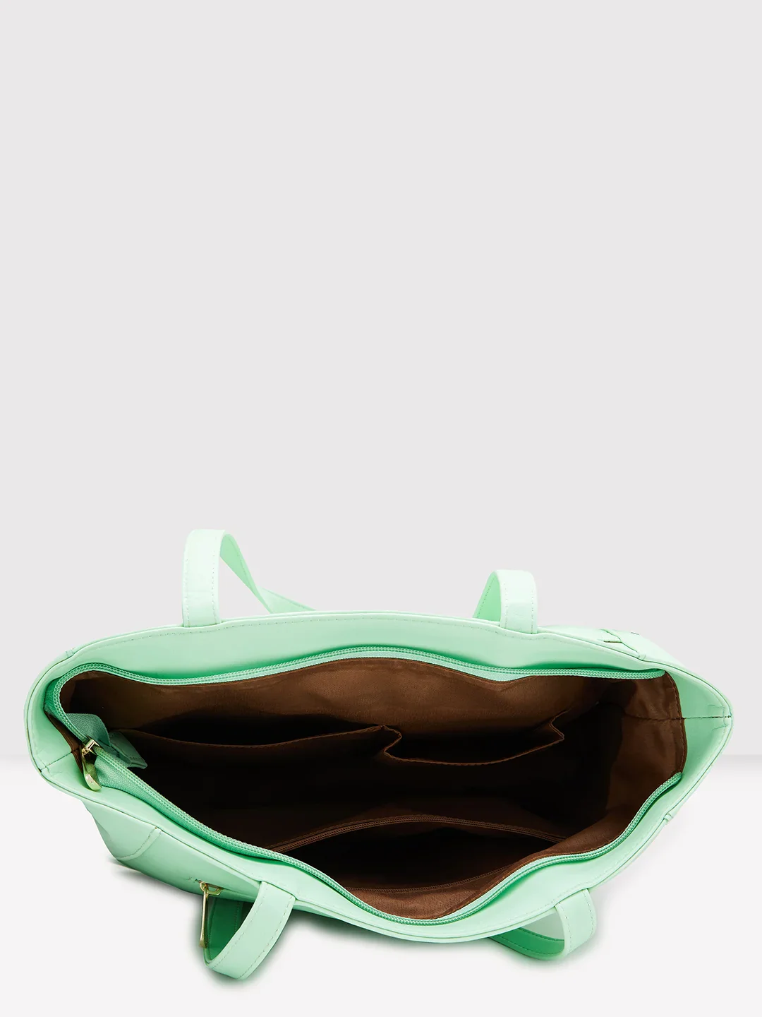 Caprese Avalon Small Green Ash Office Tote Bag - Image 10