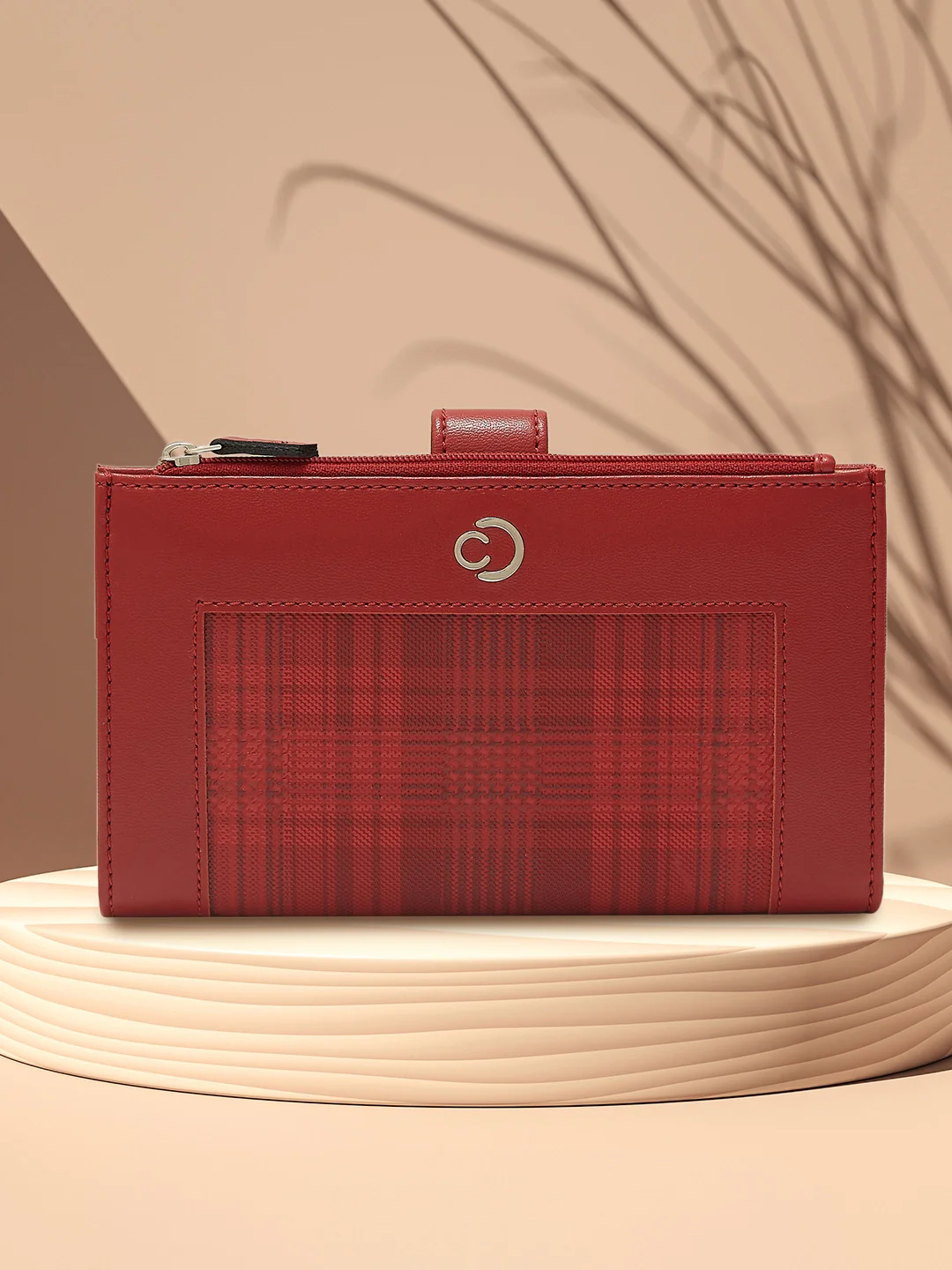 Caprese Avery Large Bordeaux Bifold Wallet - Image 11