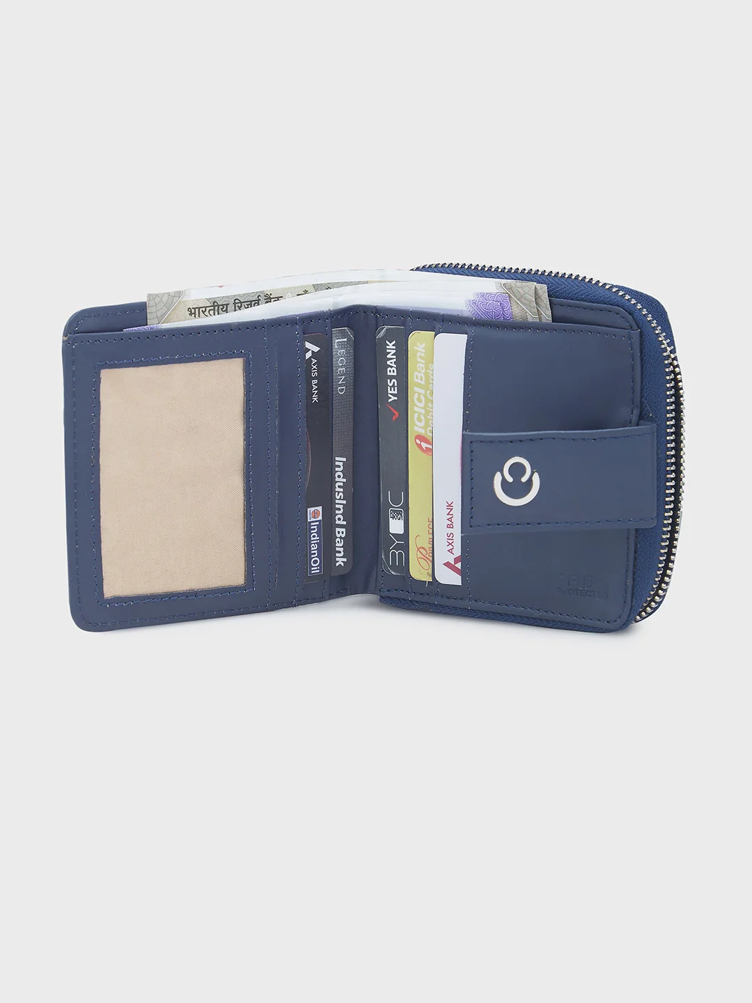 Caprese Avery Small Navy Wallet - Image 13