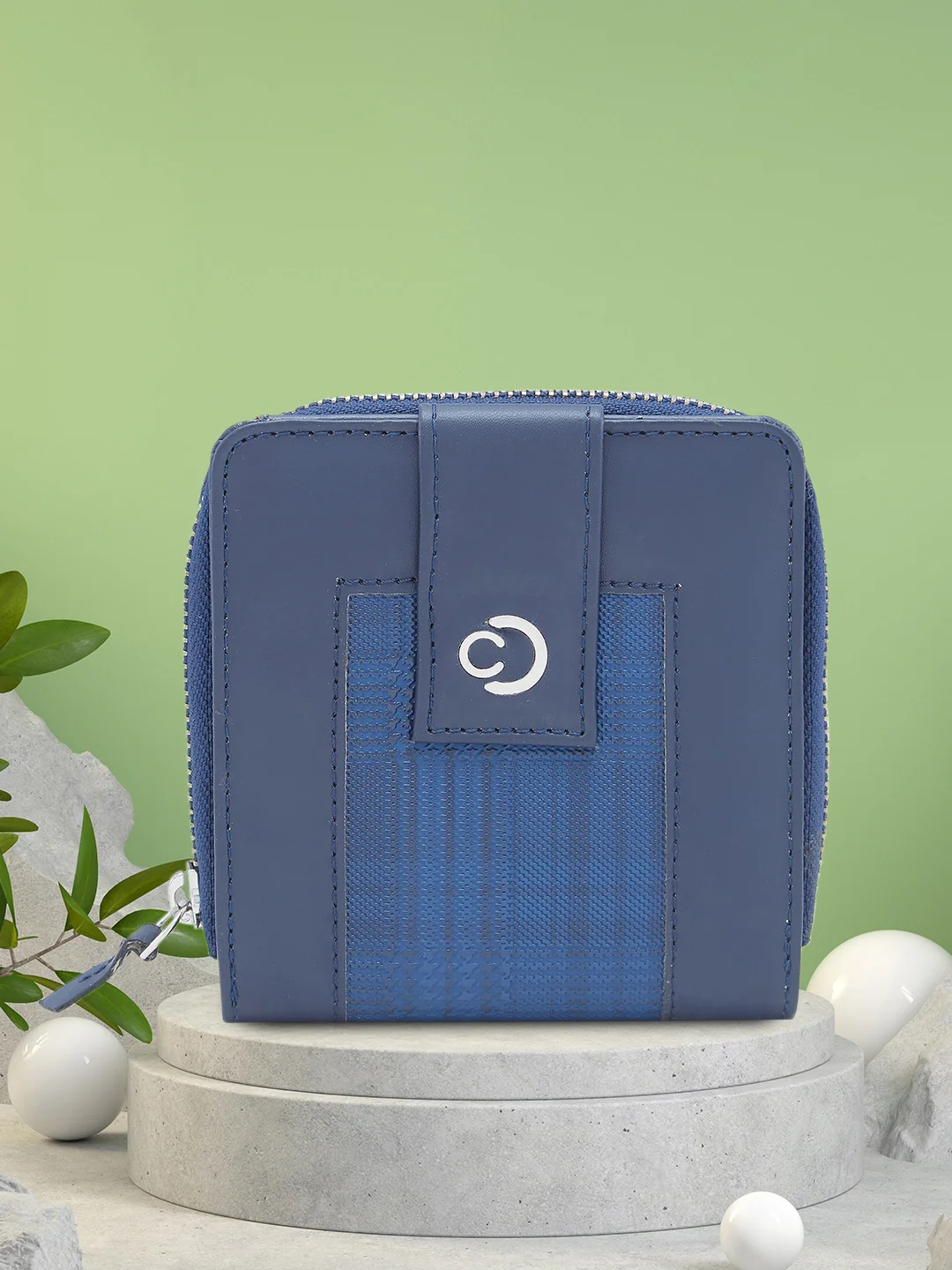 Caprese Avery Small Navy Wallet - Image 3
