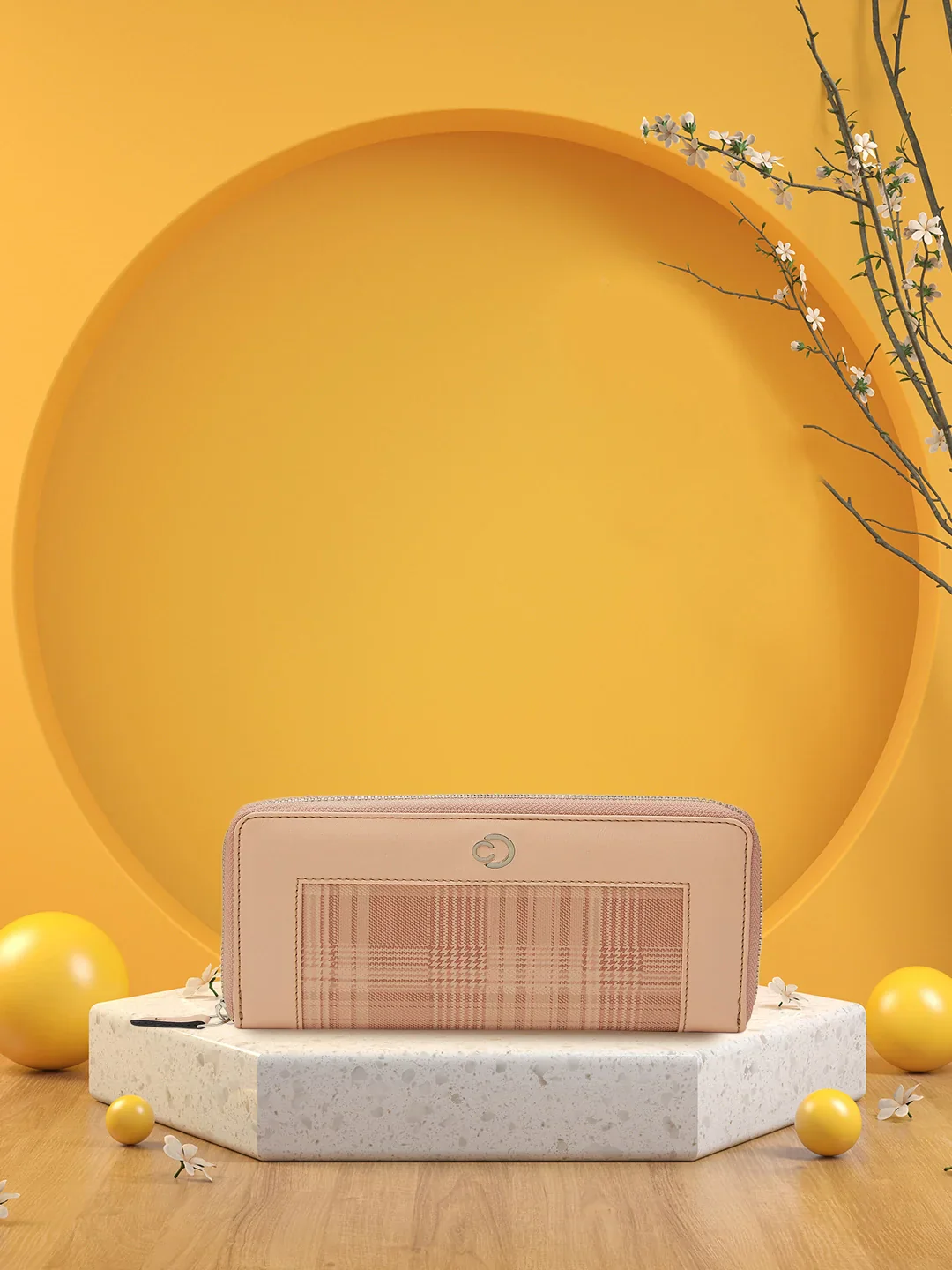Caprese Avery Large Blush Zip Around Wallet - Image 10