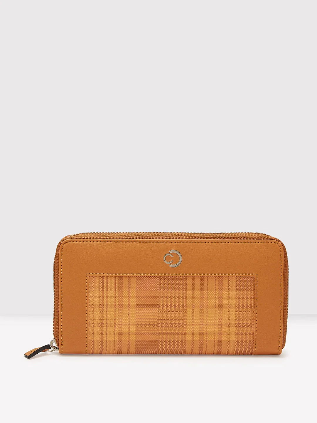Caprese Avery Large Tan Zip Around Wallet - Image 11