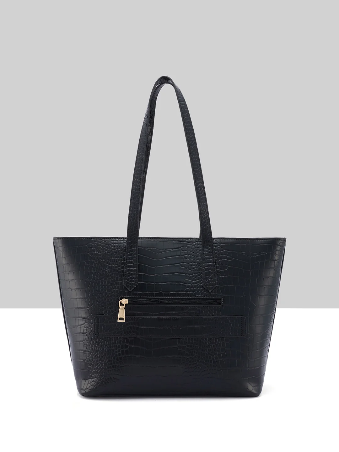 Caprese Aza Large Black Laptop Tote Bag - Image 12