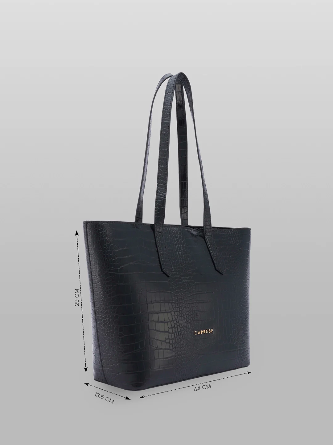 Caprese Aza Large Black Laptop Tote Bag - Image 6