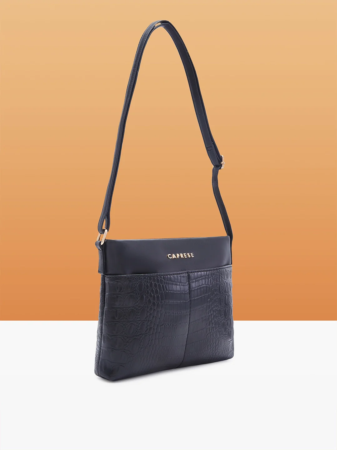 Caprese Azzura Medium Black Sling Bag - Image 4