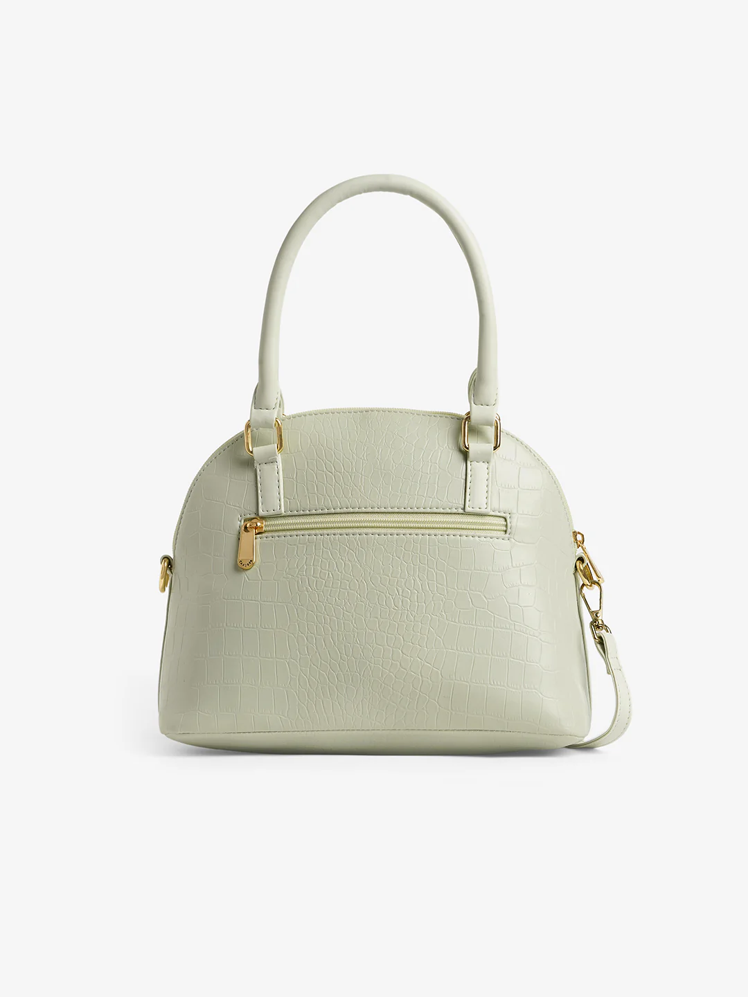 Caprese Azzura Small Sage Green Satchel Bag - Image 5