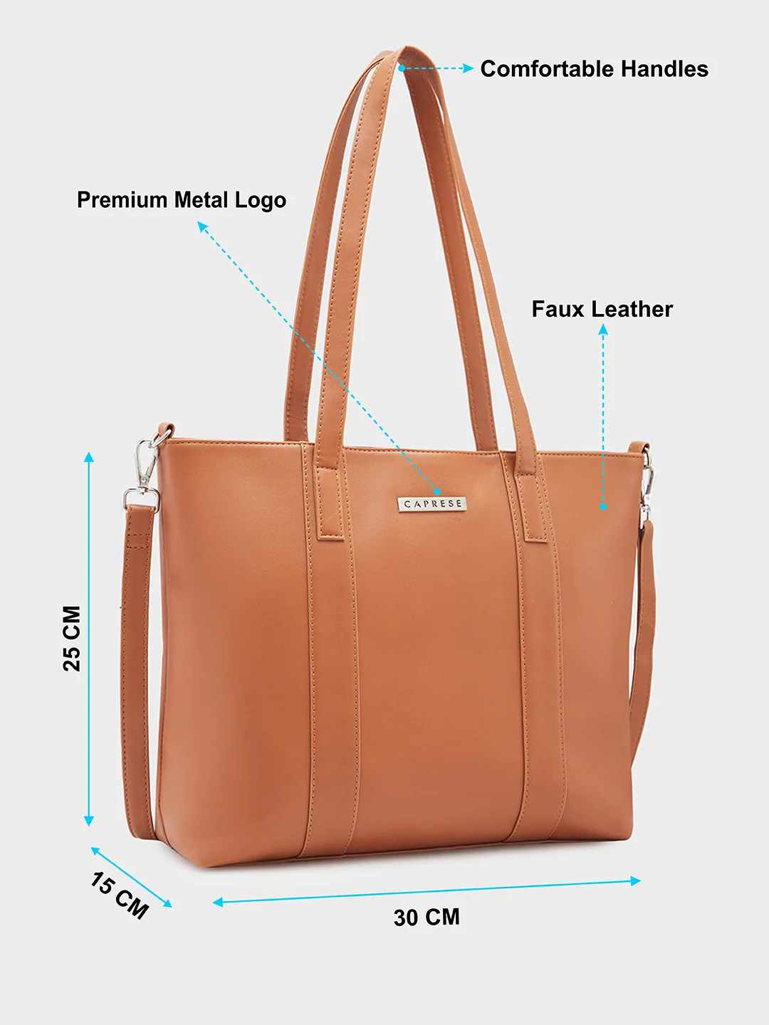 Caprese Bailey Medium Saddle Tote Bag - Image 8