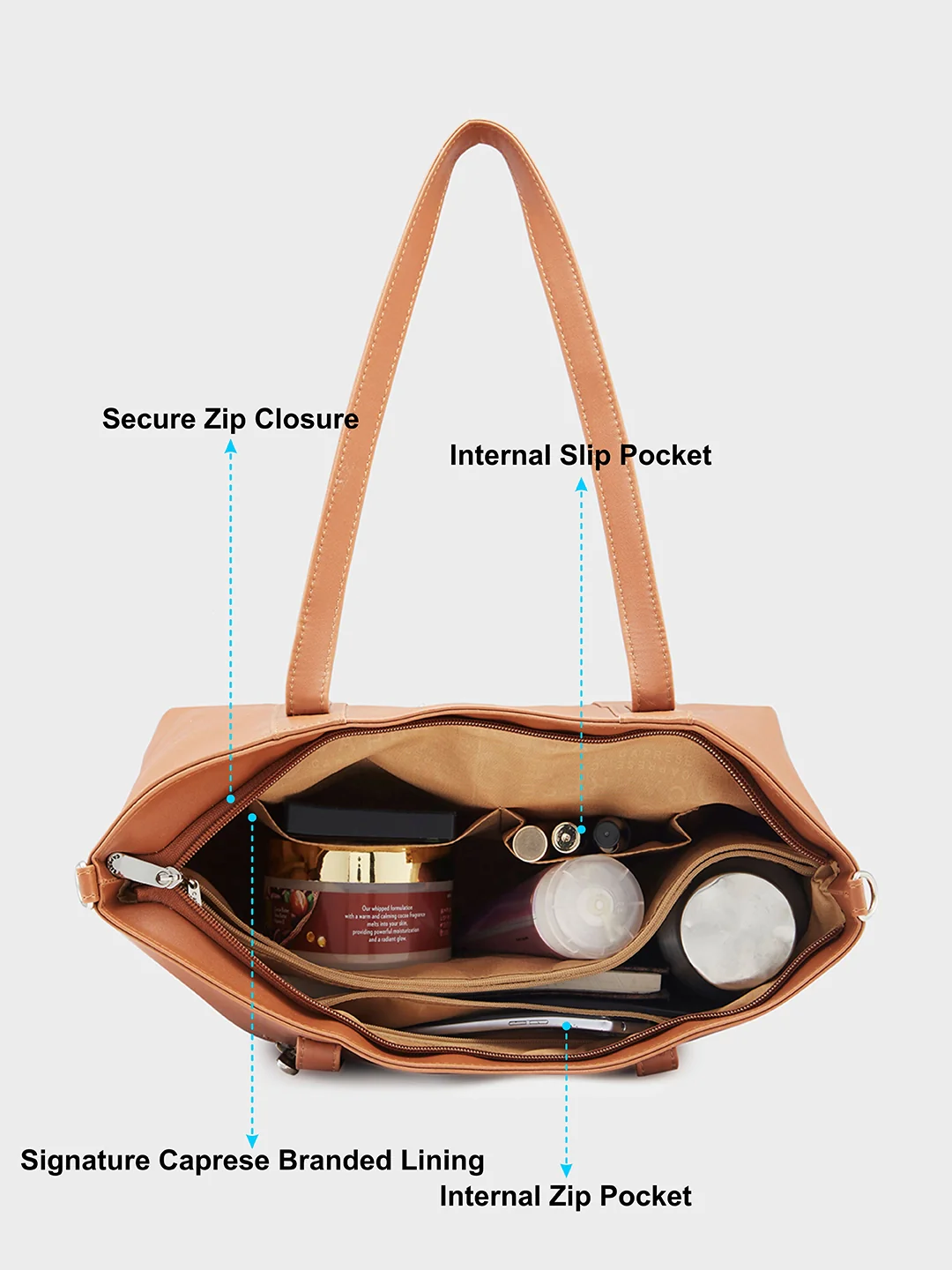 Caprese Bailey Medium Saddle Tote Bag - Image 9