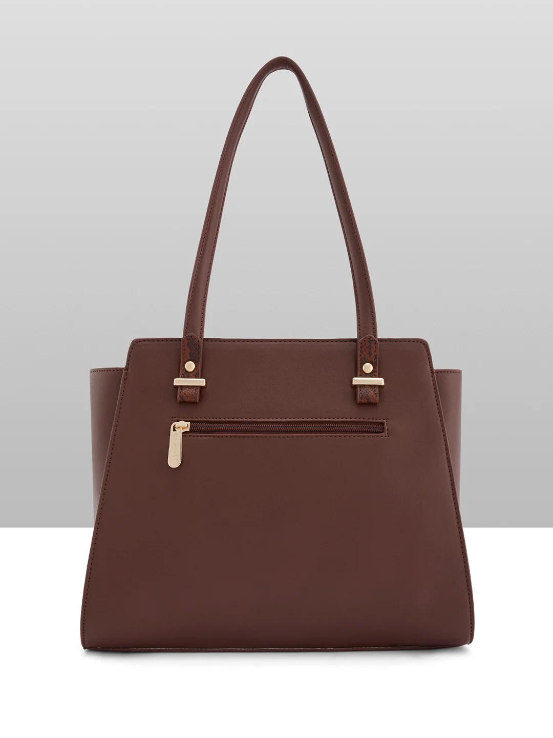 Caprese Bambi Large Brown Satchel Bag - Image 8