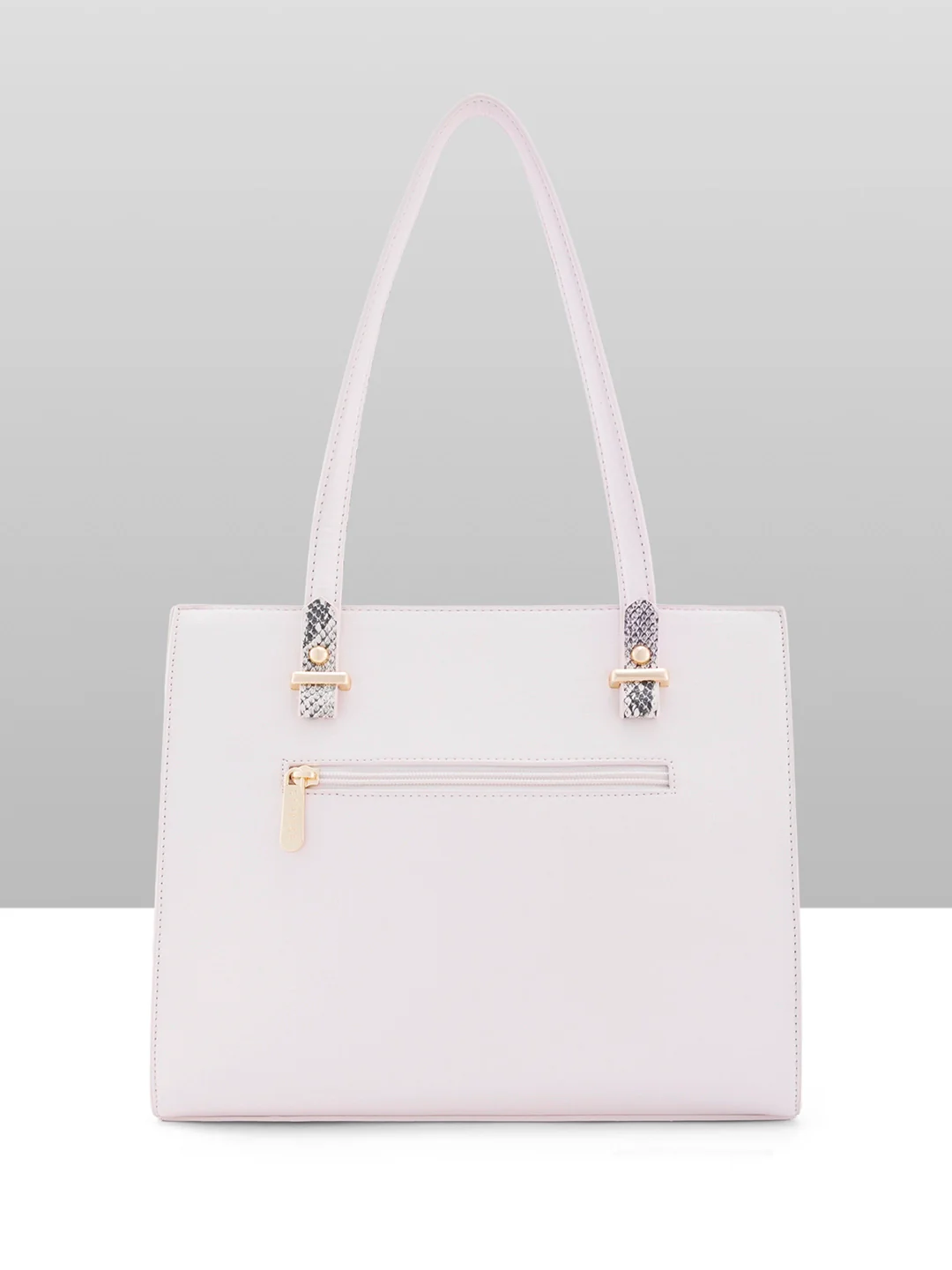 Caprese Bambi Medium Beige Satchel Bag - Image 9