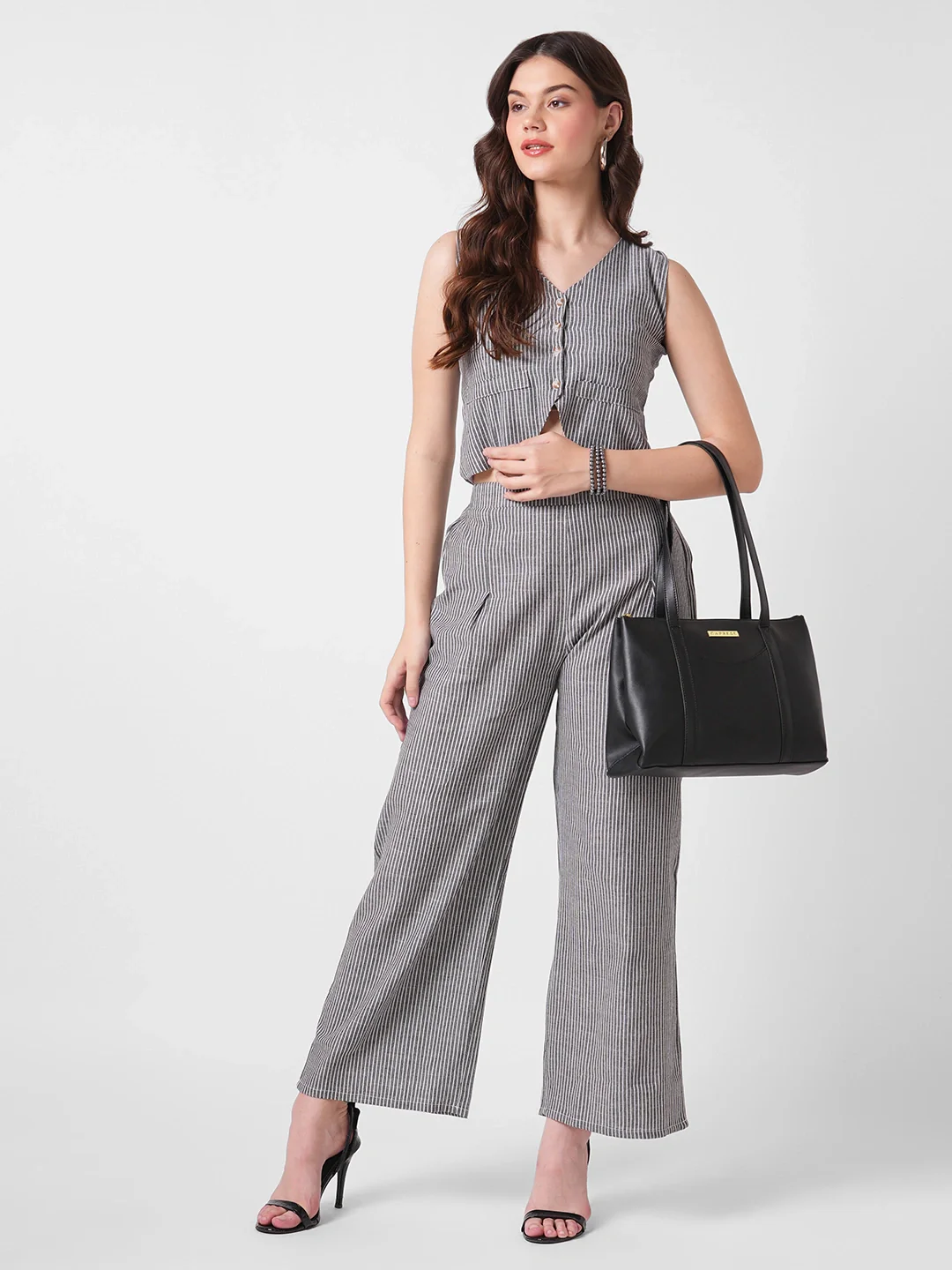 Caprese  Basil Small Black Tote Bag - Image 9