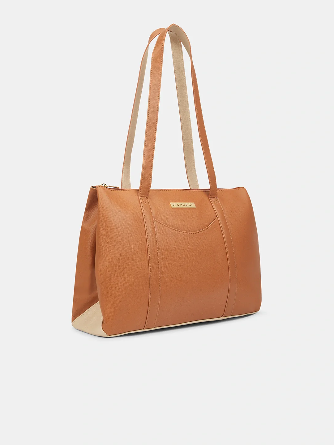 Caprese Basil Small Tan Tote Bag - Image 3
