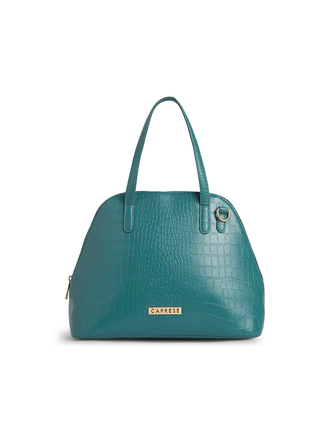Caprese Basil Small Teal Satchel Bag