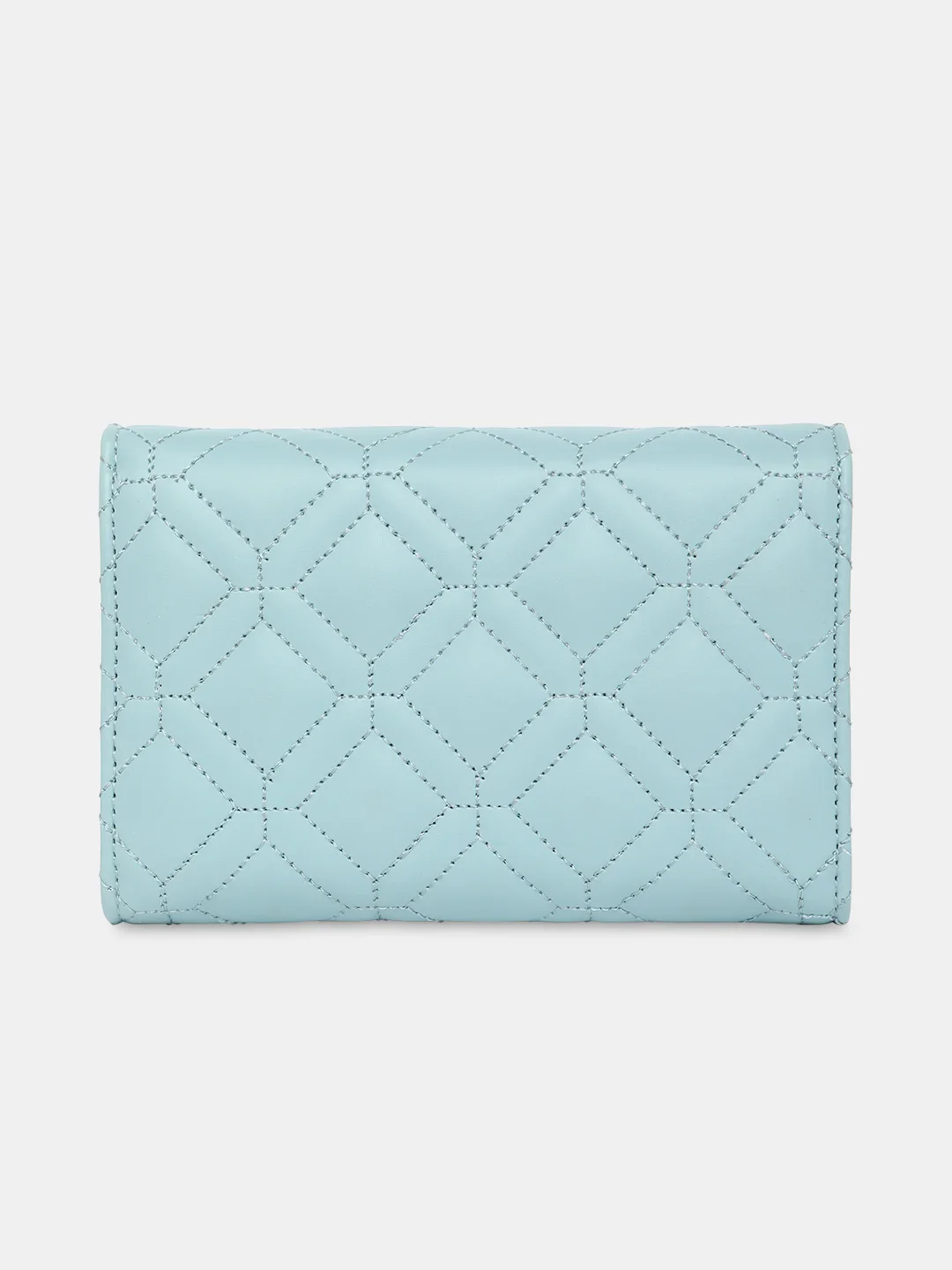 Caprese Berdine Large Blue Flapover Wallet - Image 7