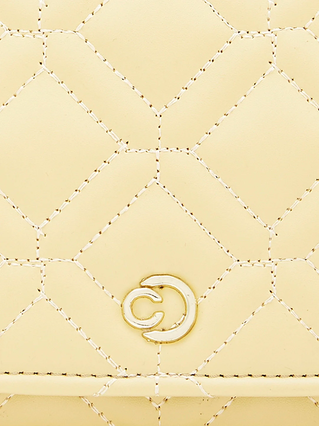 Caprese Berdine Large Light Yellow Flapover Wallet - Image 12