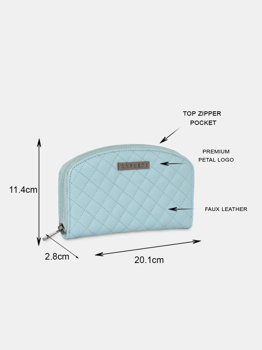 Caprese Berdine Small Light Blue Sling Bag - Image 11