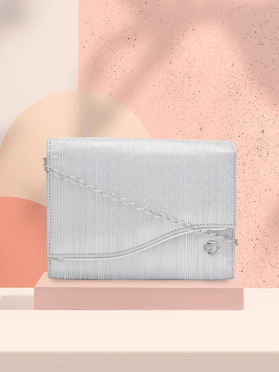 Caprese Bertha Medium Light Gold Clutch - Image 13