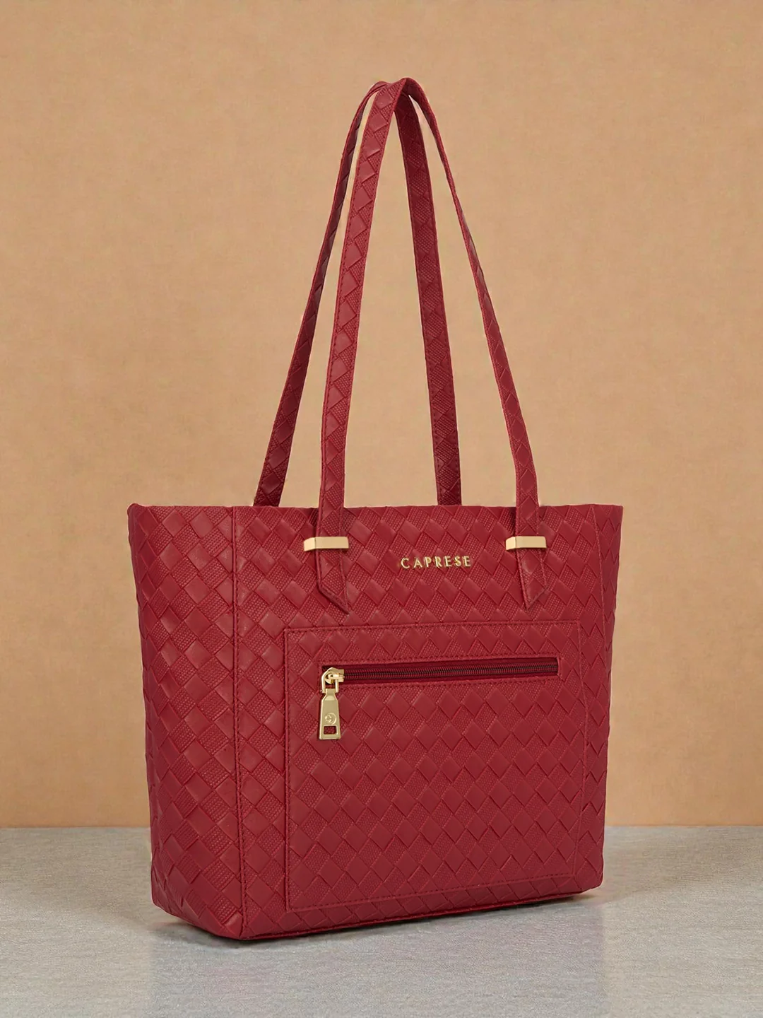 Caprese Birdy Medium Cherry Red Tote Bag - Image 10