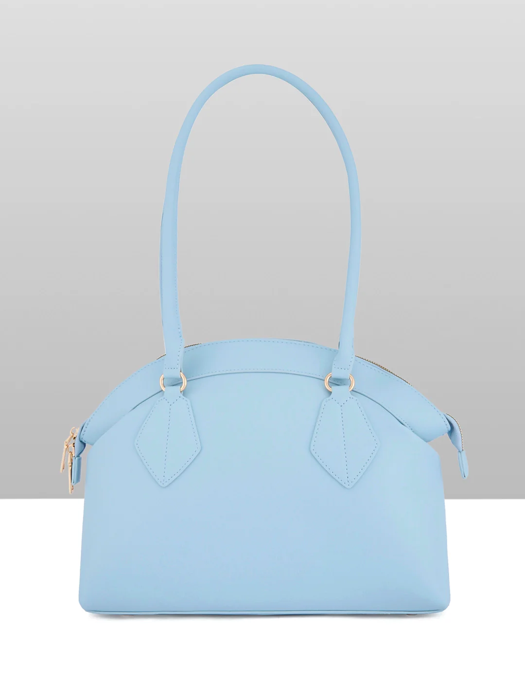 Caprese Biskit Large Powder Blue Satchel Bag - Image 6