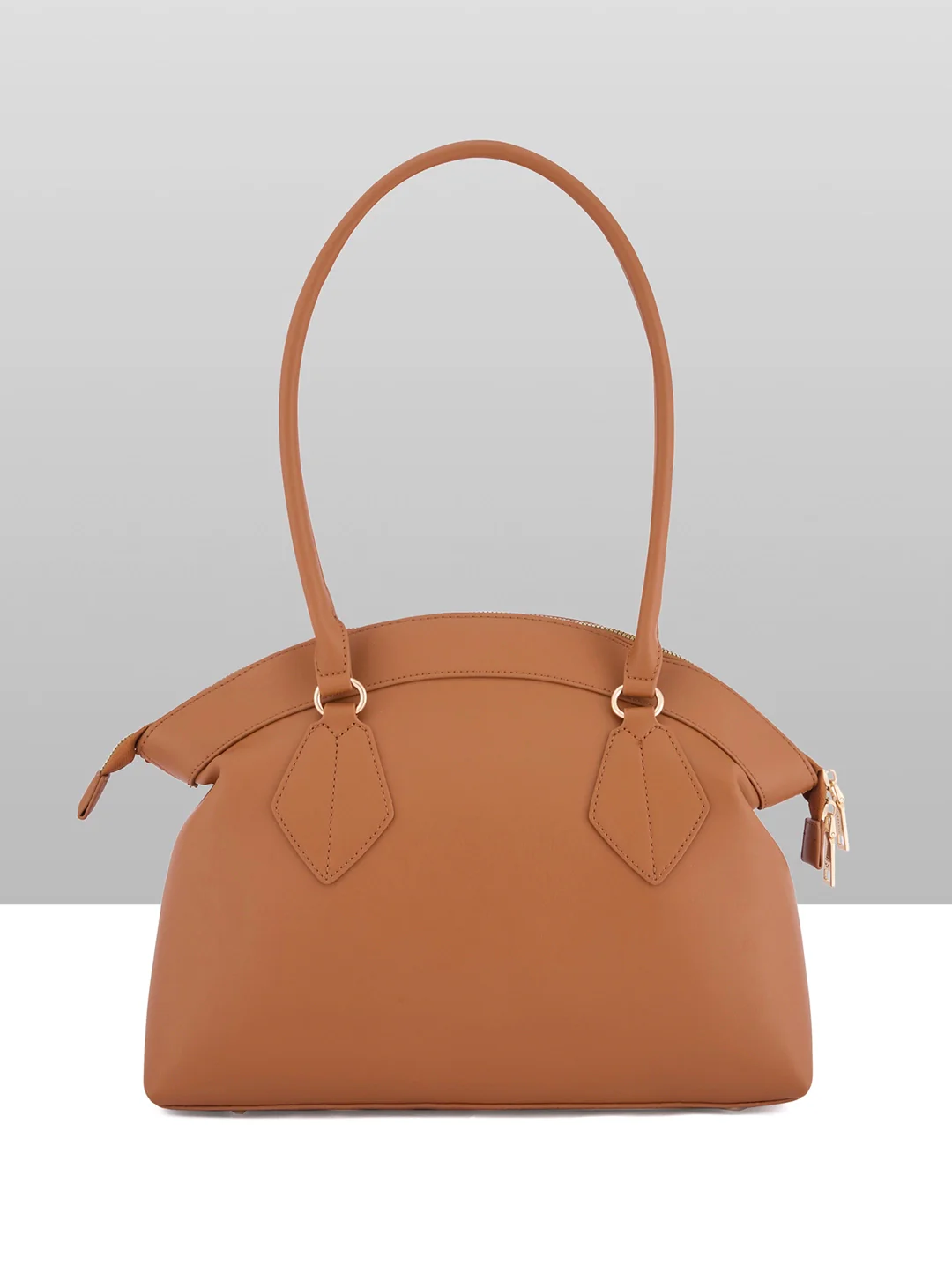 Caprese Biskit Large Tan Satchel Bag - Image 6