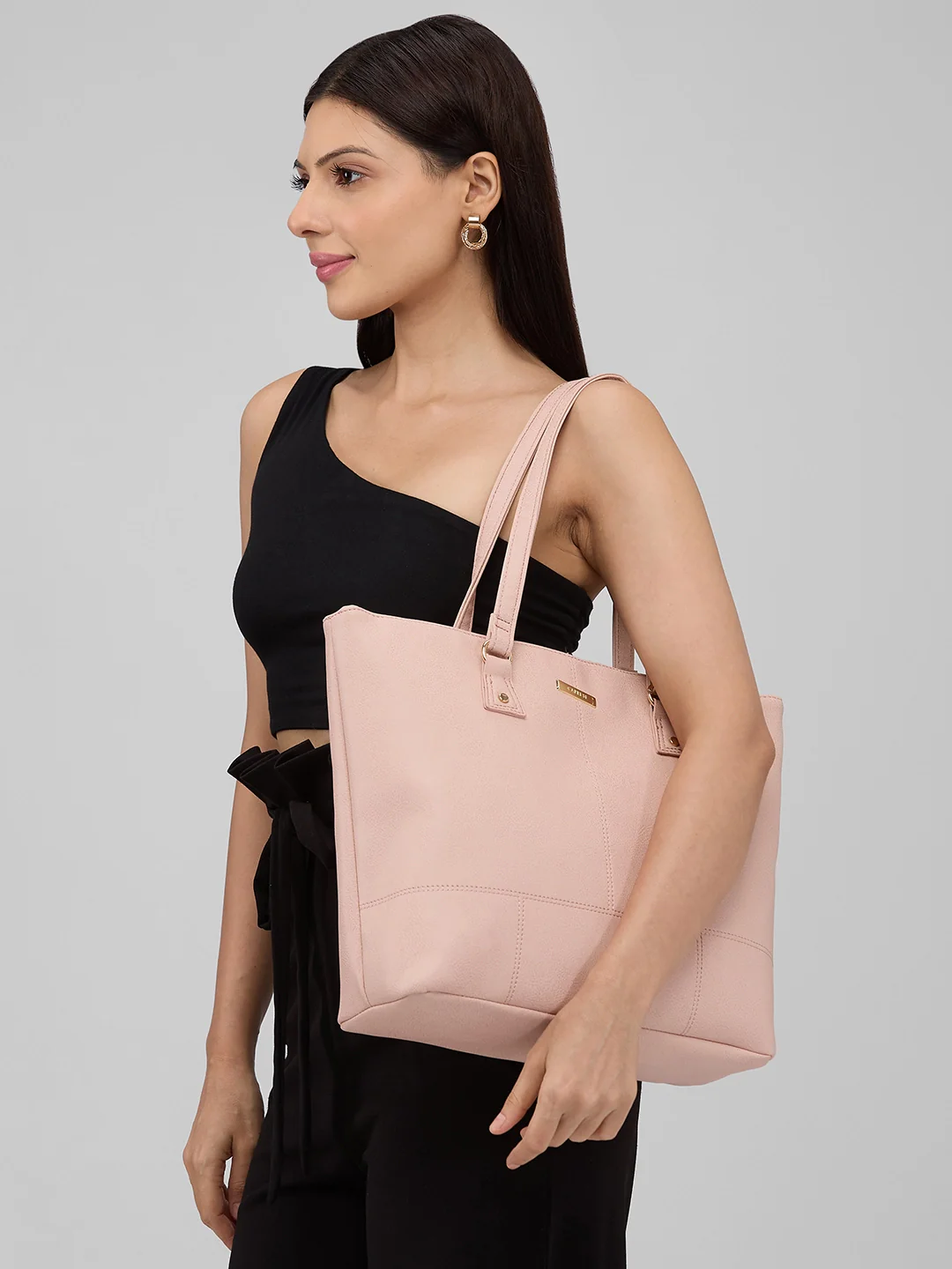 Caprese Blake Medium Pink Satchel Bag - Image 9