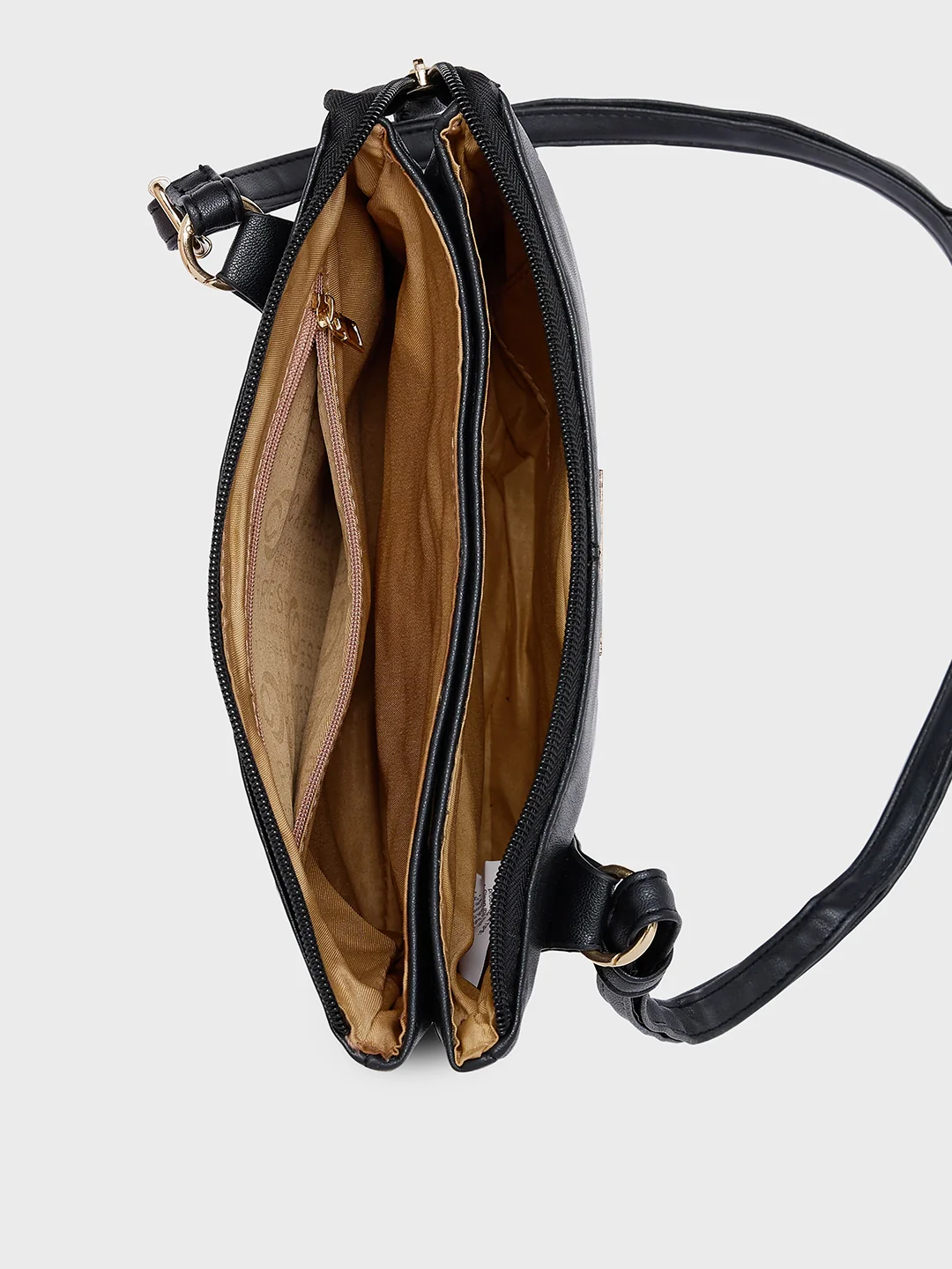 Caprese Blake Large Black Sling Bag - Image 7