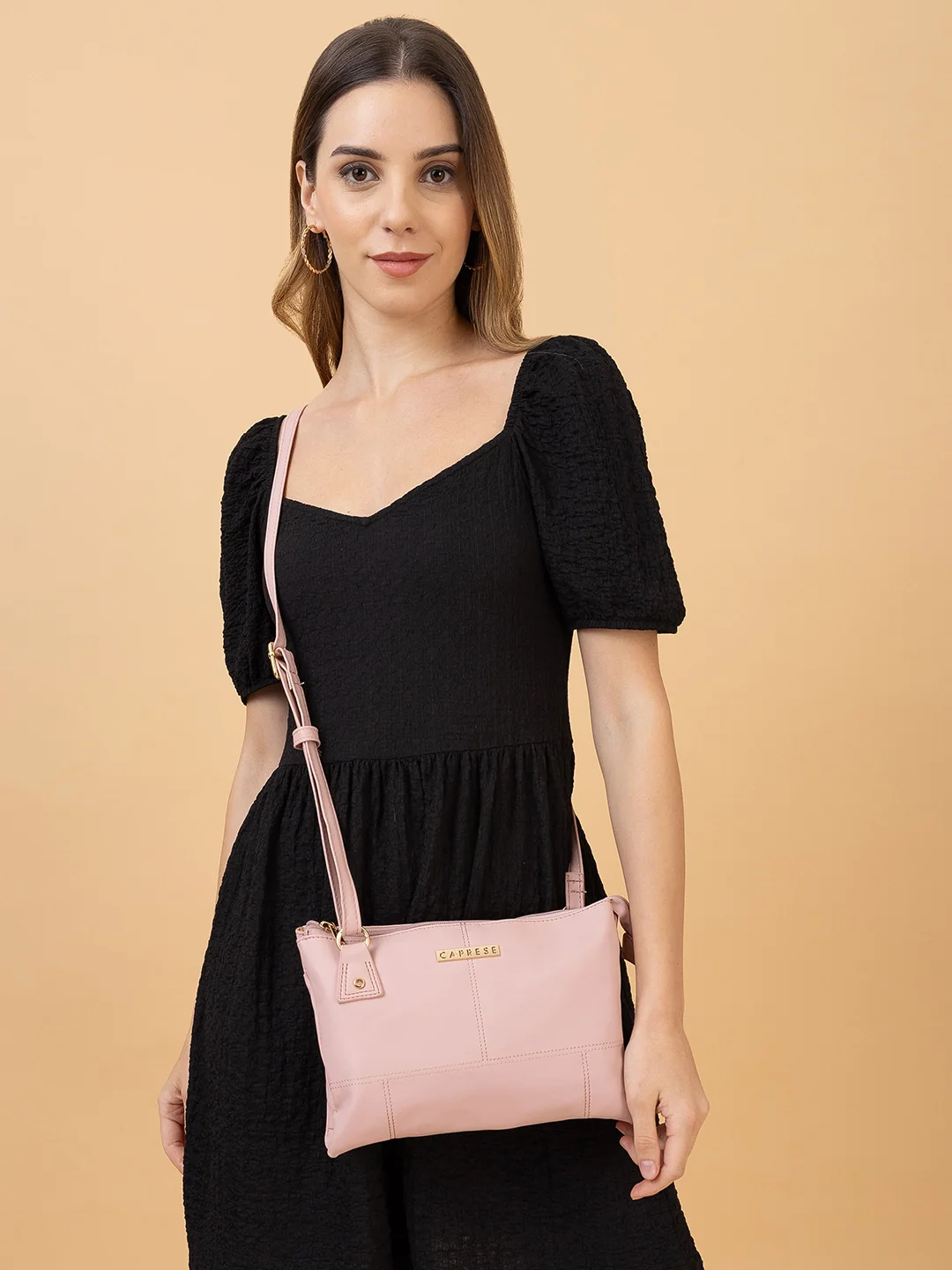 Caprese Blake Large Pink Sling Bag - Image 2