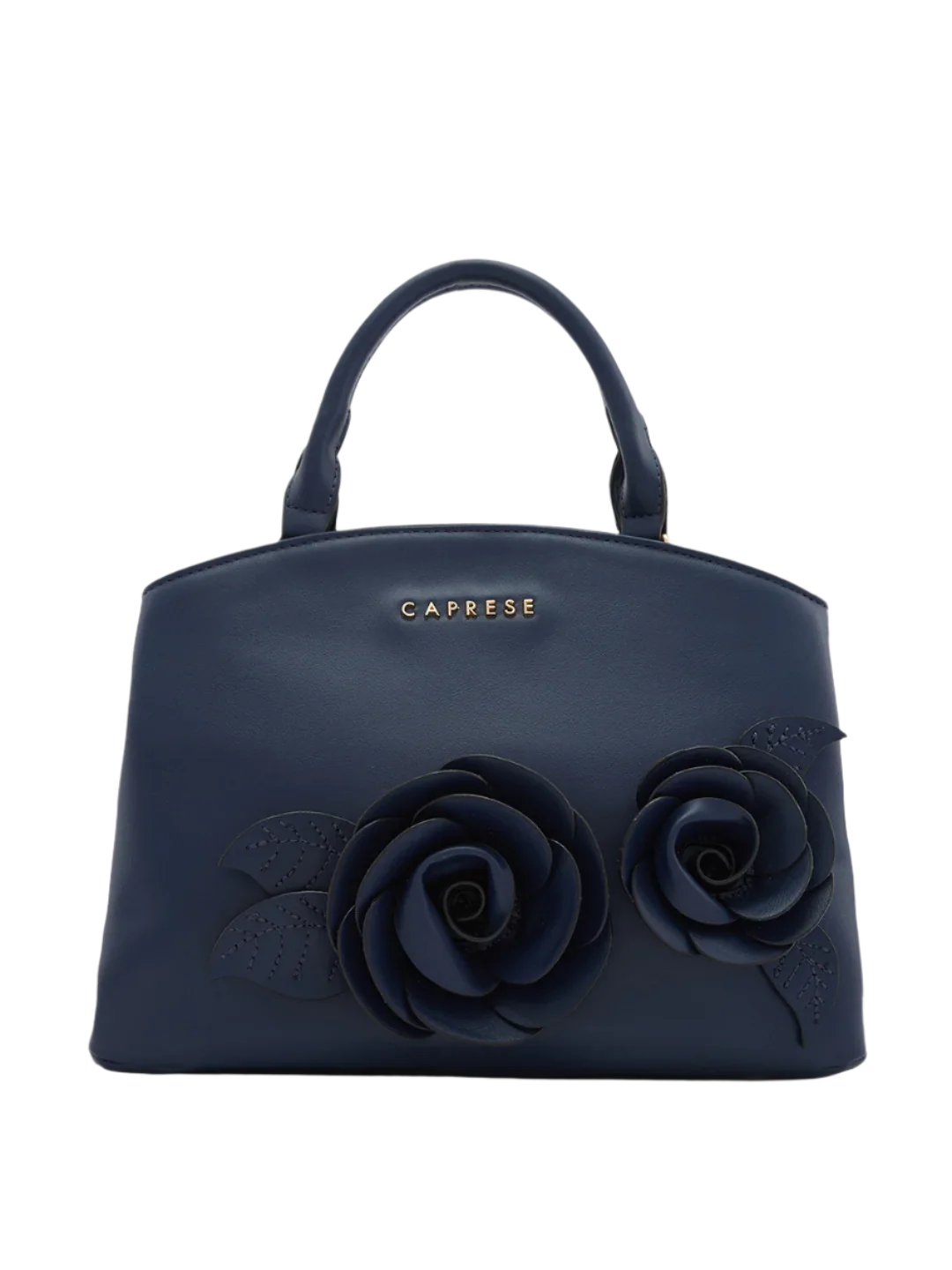Caprese Bloom Small Navy Satchel Bag