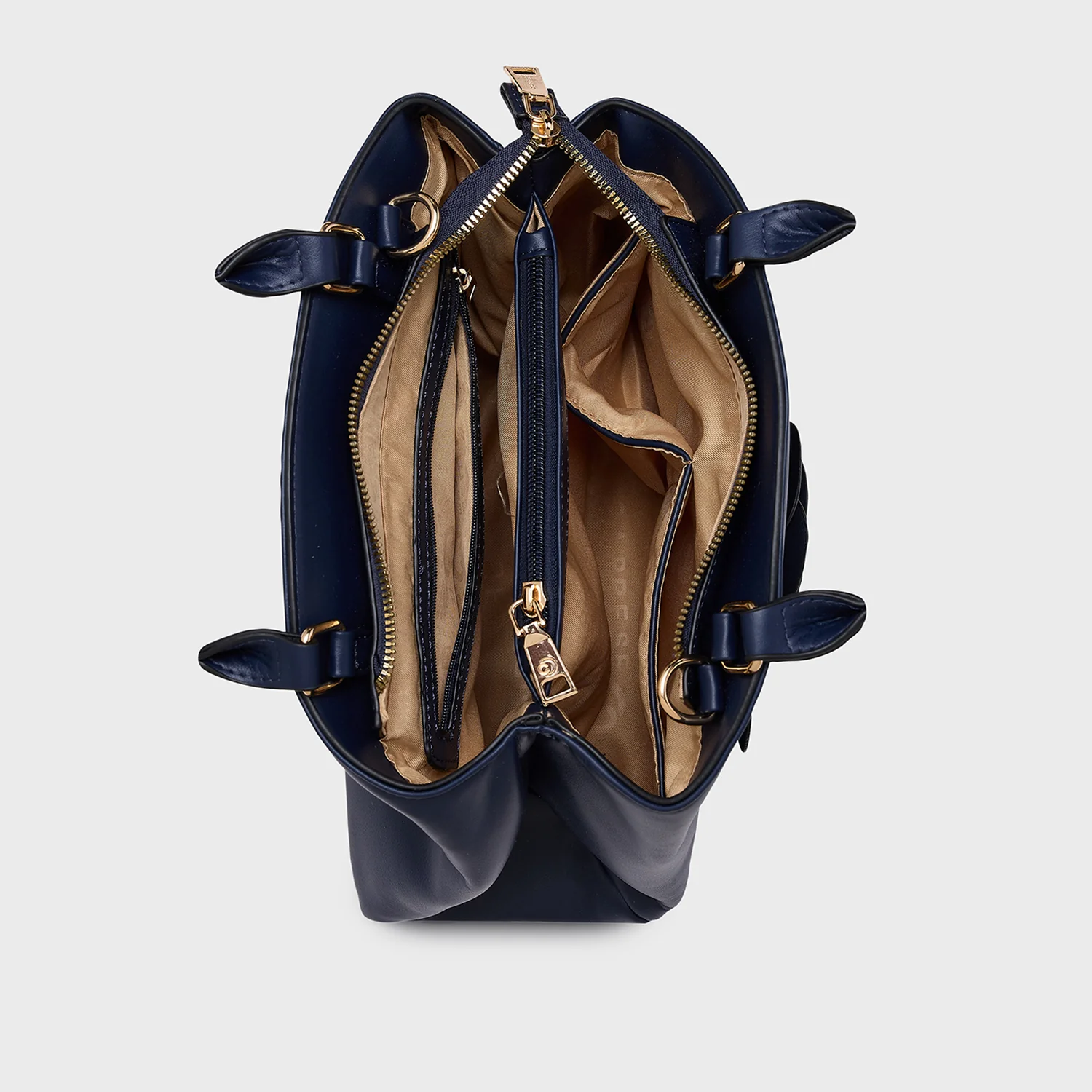 Caprese Bloom Small Navy Satchel Bag - Image 7