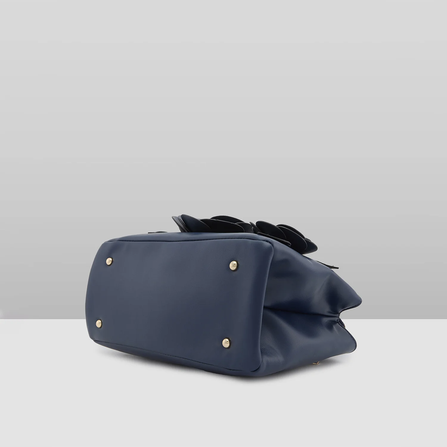 Caprese Bloom Small Navy Satchel Bag - Image 8