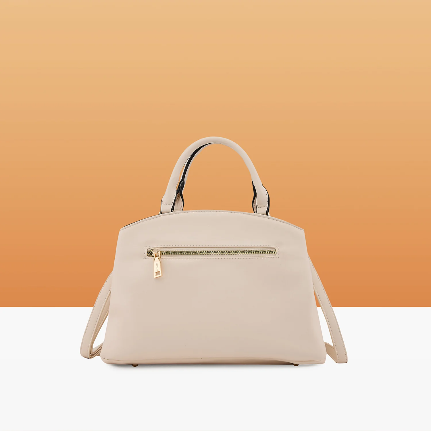 Caprese Bloom Small Off White Satchel Bag - Image 5