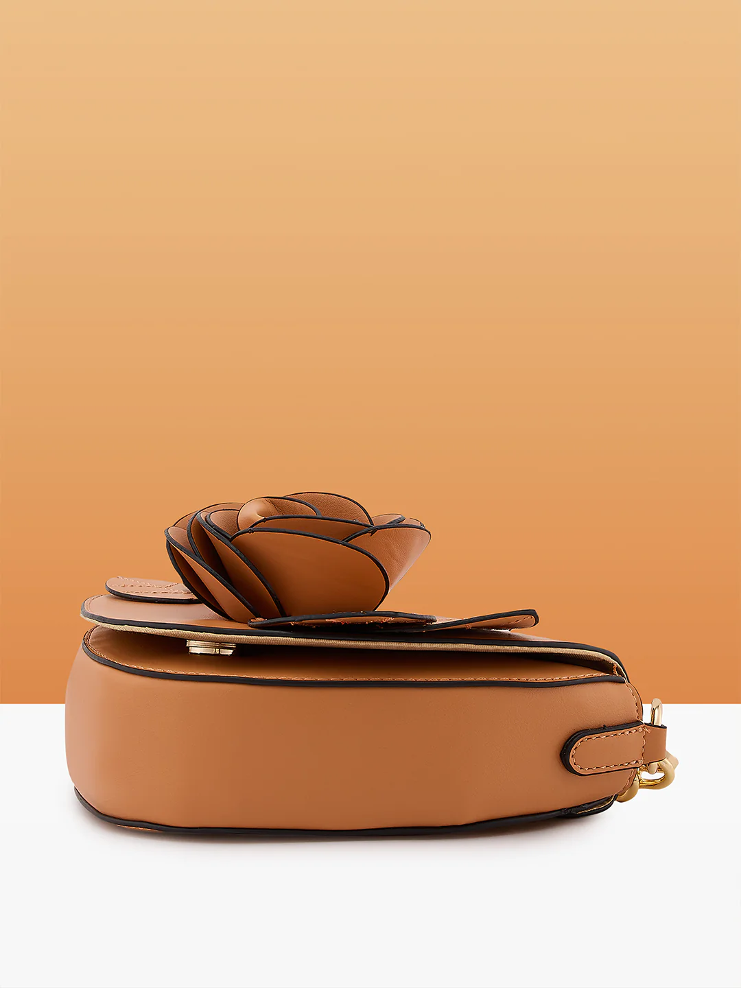 Caprese Bloom Small Apricot Sling Bag - Image 11