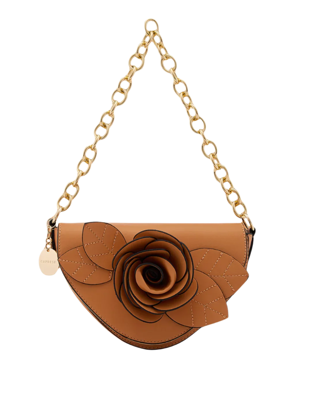 Caprese Bloom Small Apricot Sling Bag - Image 4