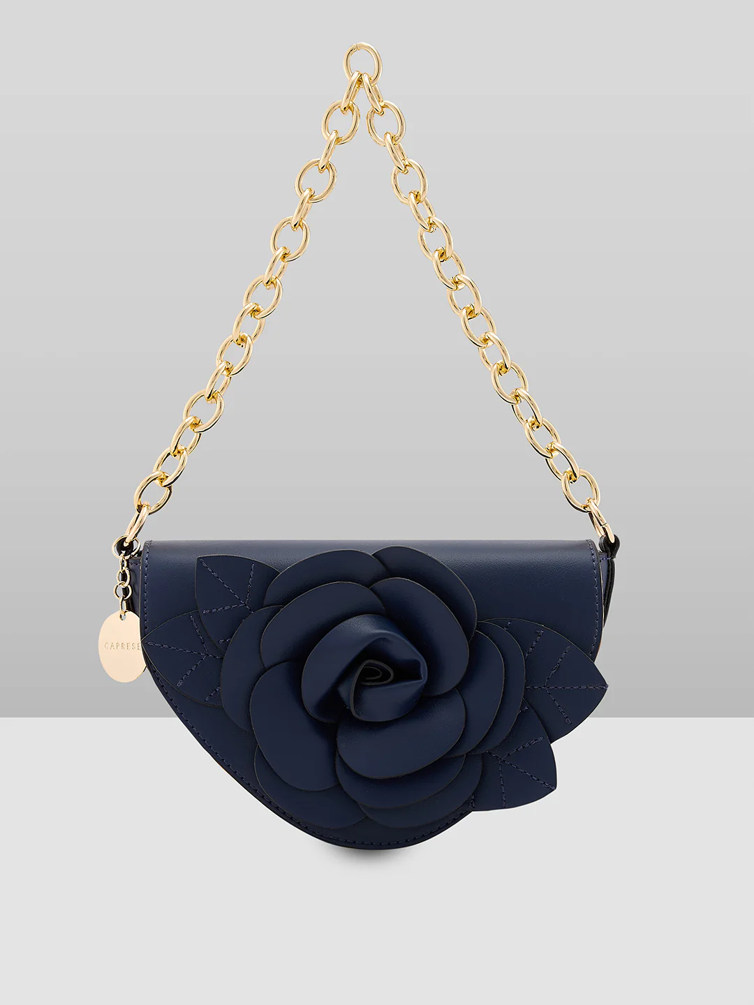 Caprese Bloom Small Navy Sling Bag - Image 4
