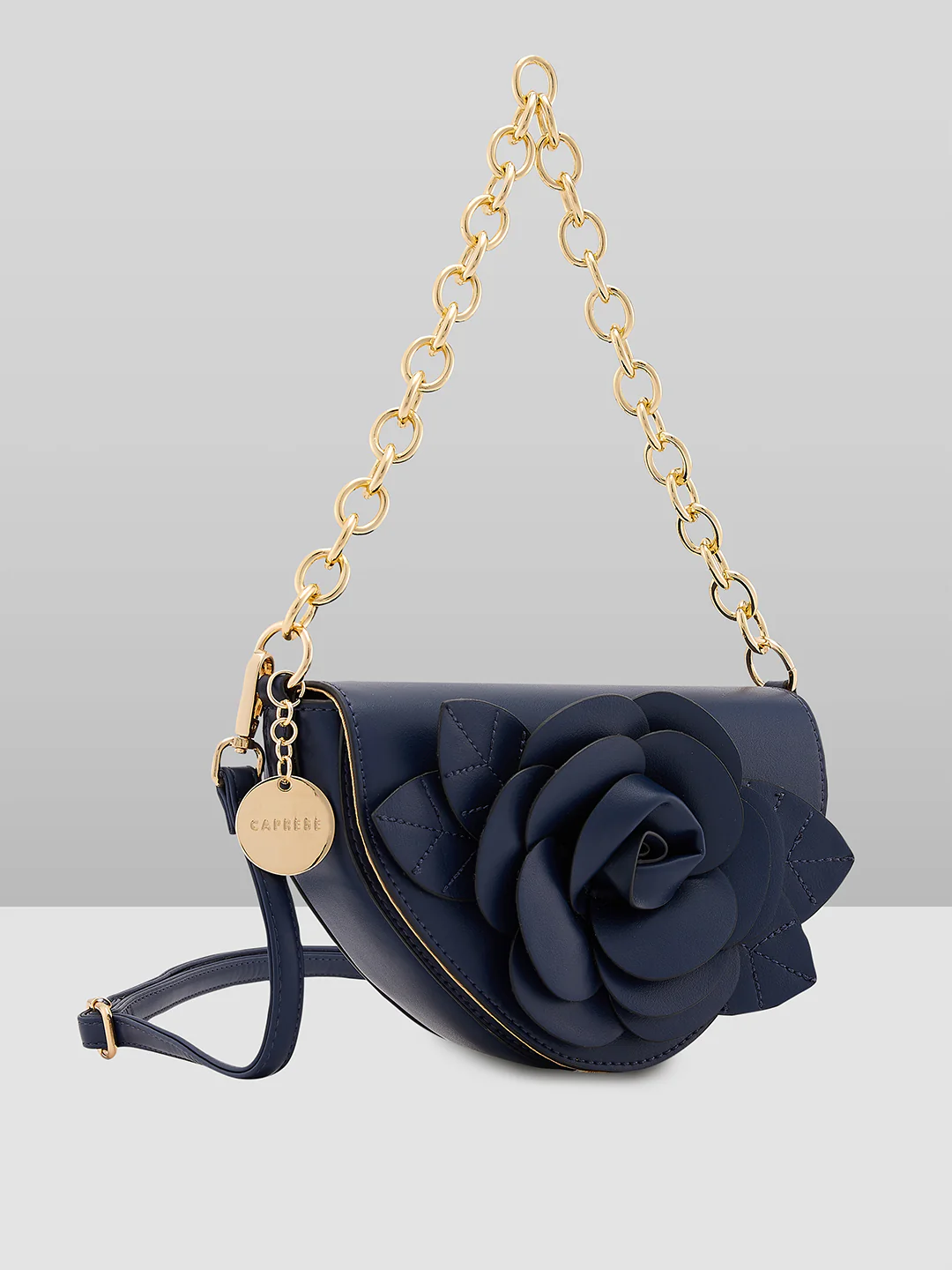 Caprese Bloom Small Navy Sling Bag - Image 8