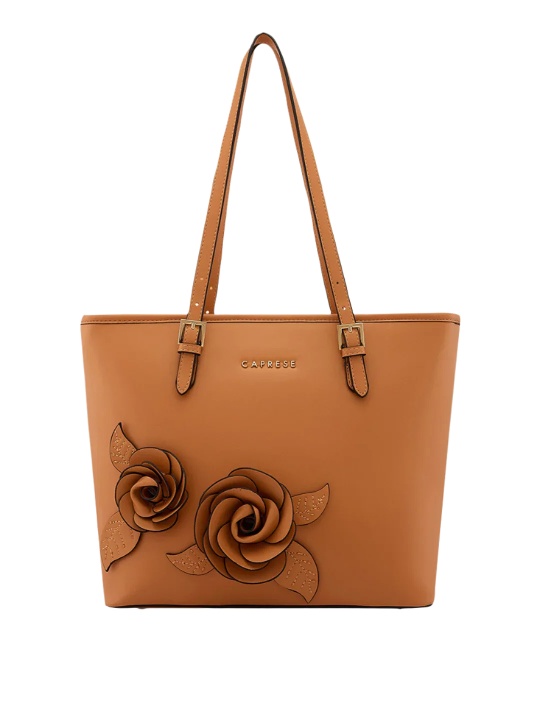 Caprese Bloom Medium Apricot Tote Bag