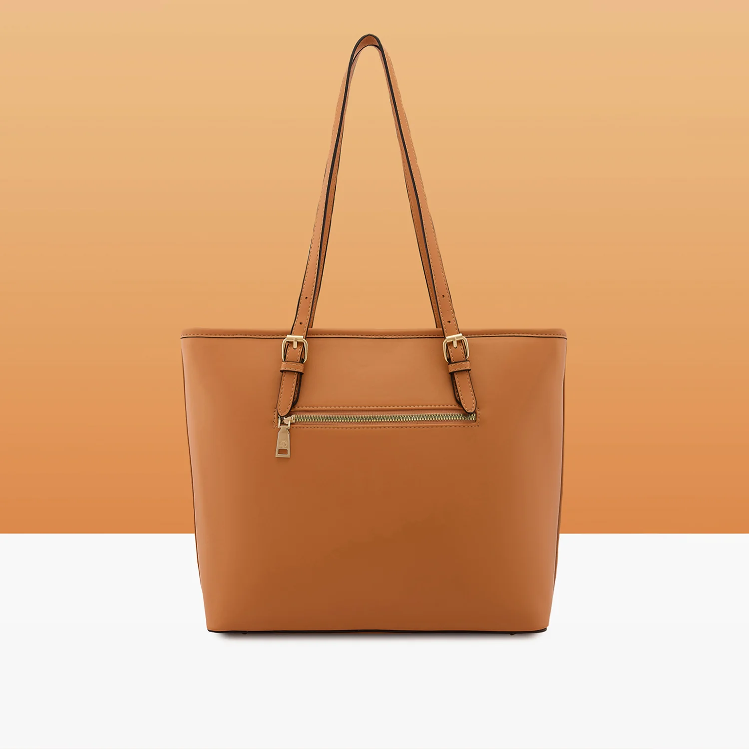 Caprese Bloom Medium Apricot Tote Bag - Image 4