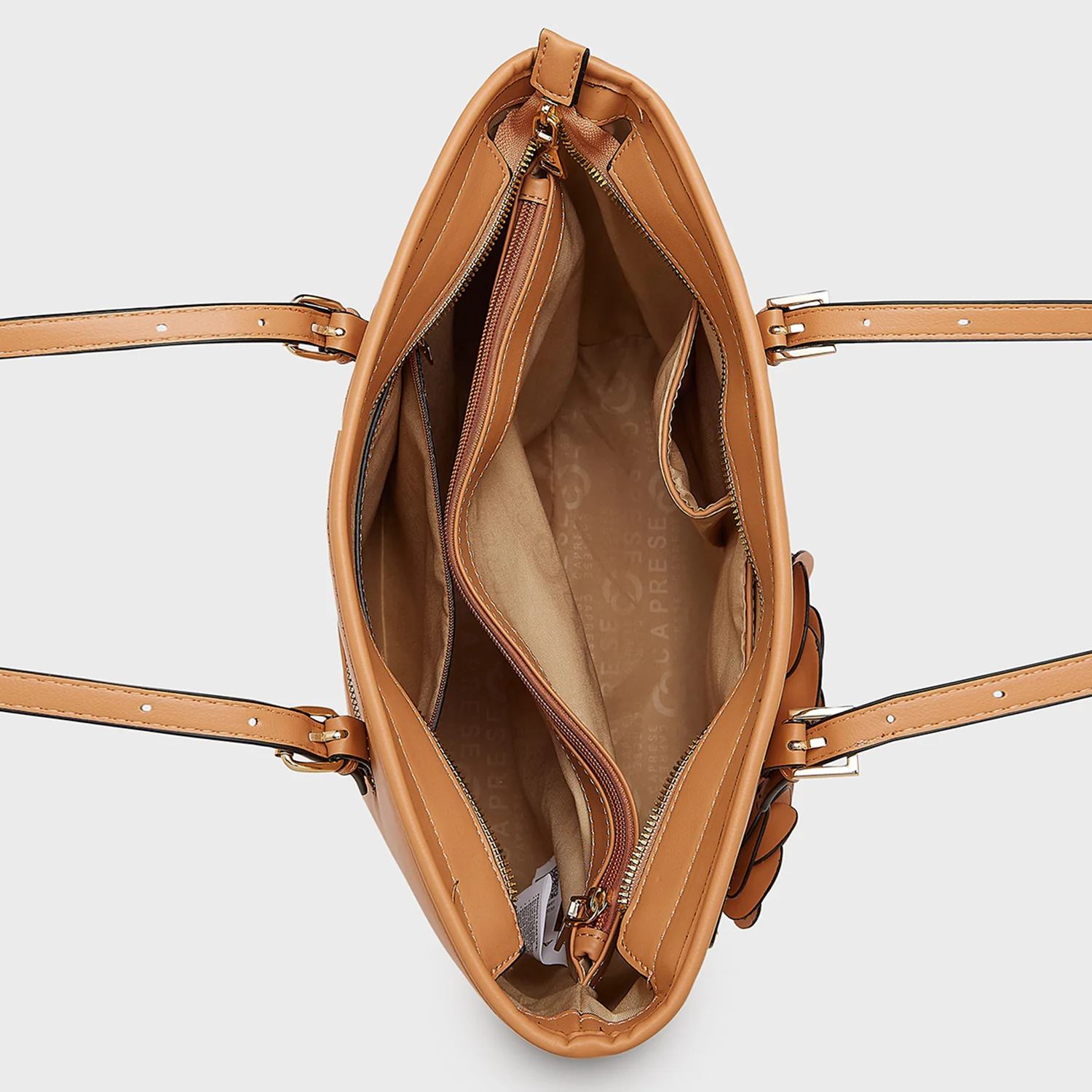 Caprese Bloom Medium Apricot Tote Bag - Image 7