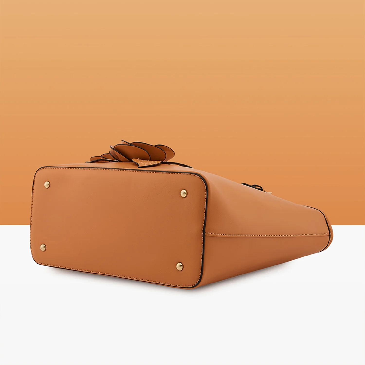 Caprese Bloom Medium Apricot Tote Bag - Image 8
