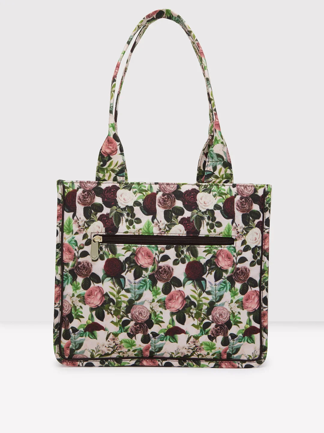 Caprese Blossom Large Burgundy Tote Bag - Image 4