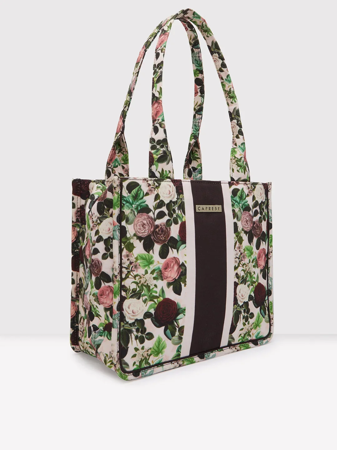 Caprese Blossom Large Burgundy Tote Bag - Image 5