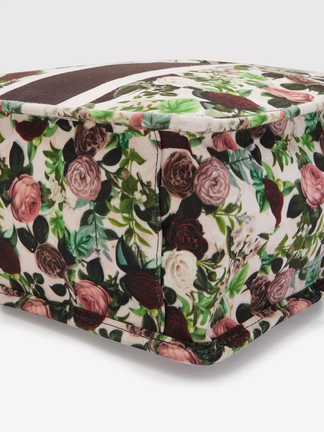 Caprese Blossom Large Burgundy Tote Bag - Image 6