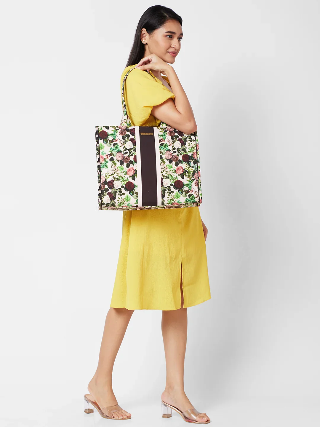 Caprese Blossom X Large Burgundy Tote Bag - Image 13