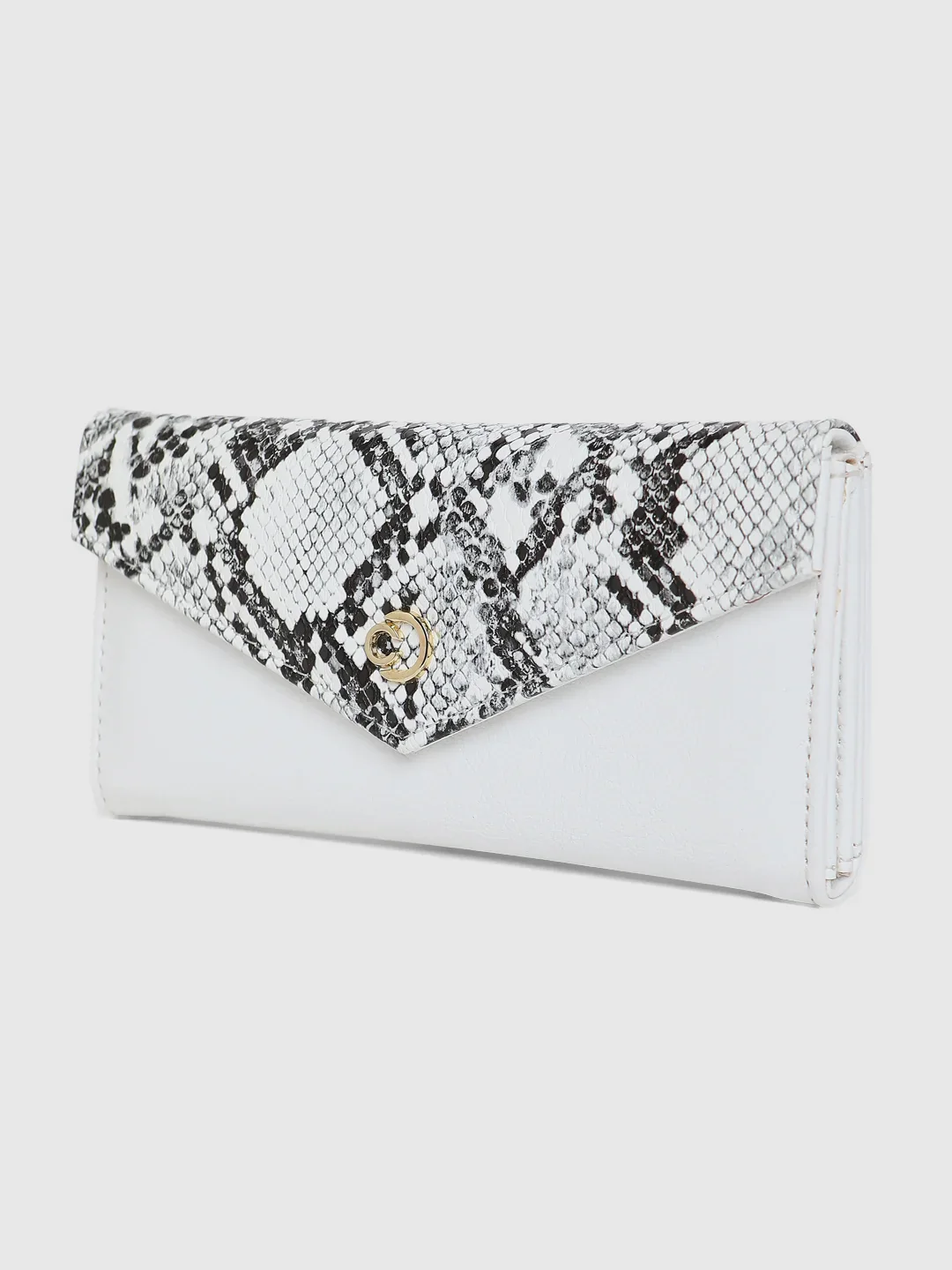 Caprese Bluma Large White Flapover Wallet - Image 7