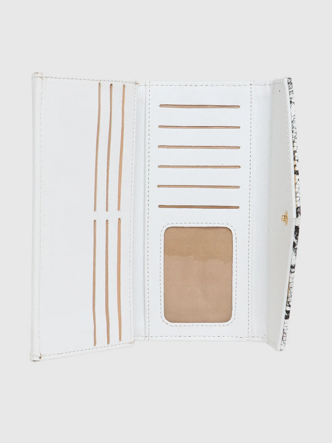 Caprese Bluma Large White Flapover Wallet - Image 9