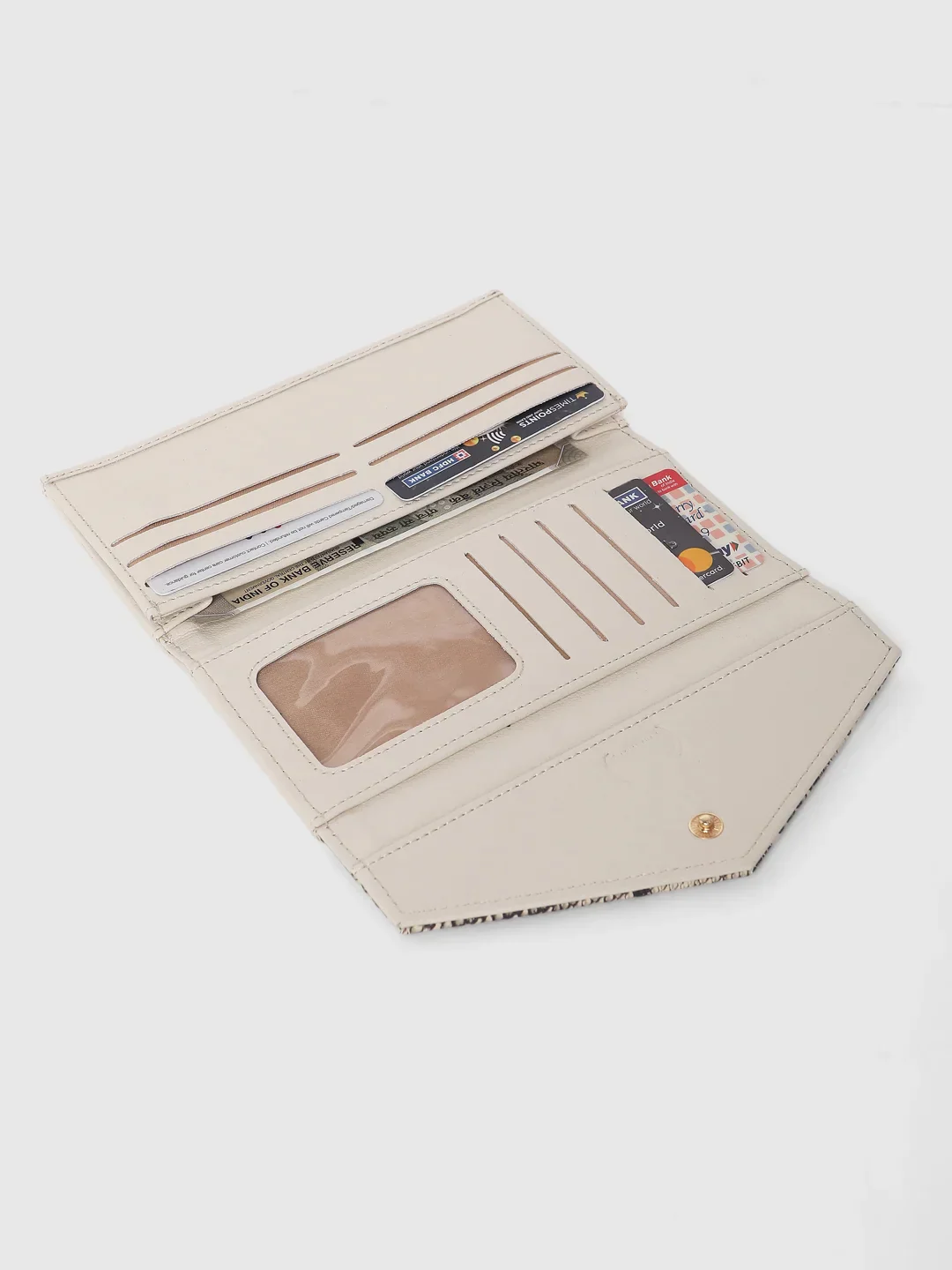 Caprese Bluma Large Beige Wallet - Image 11